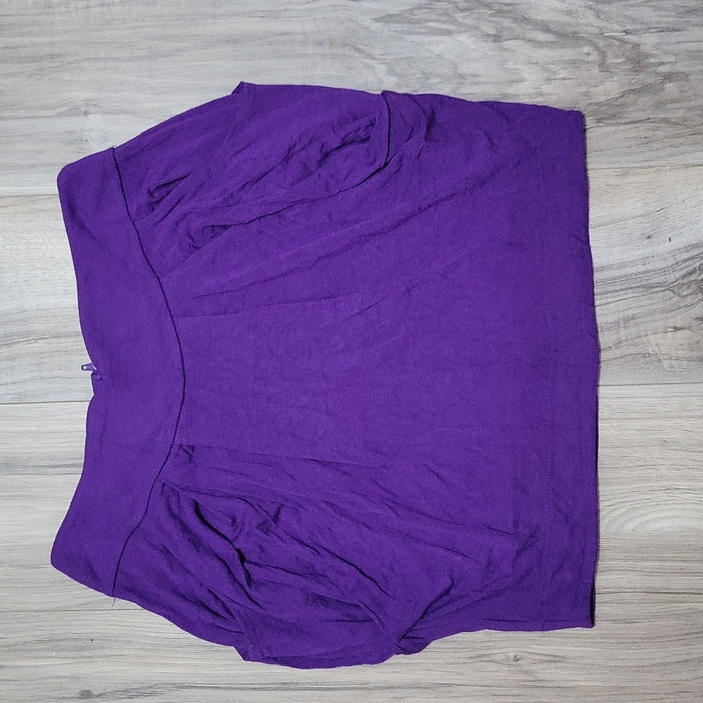 Mini Skirt with Pockets Purple Medium